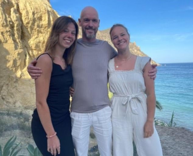 Erik ten Hag et sa famille en vacances