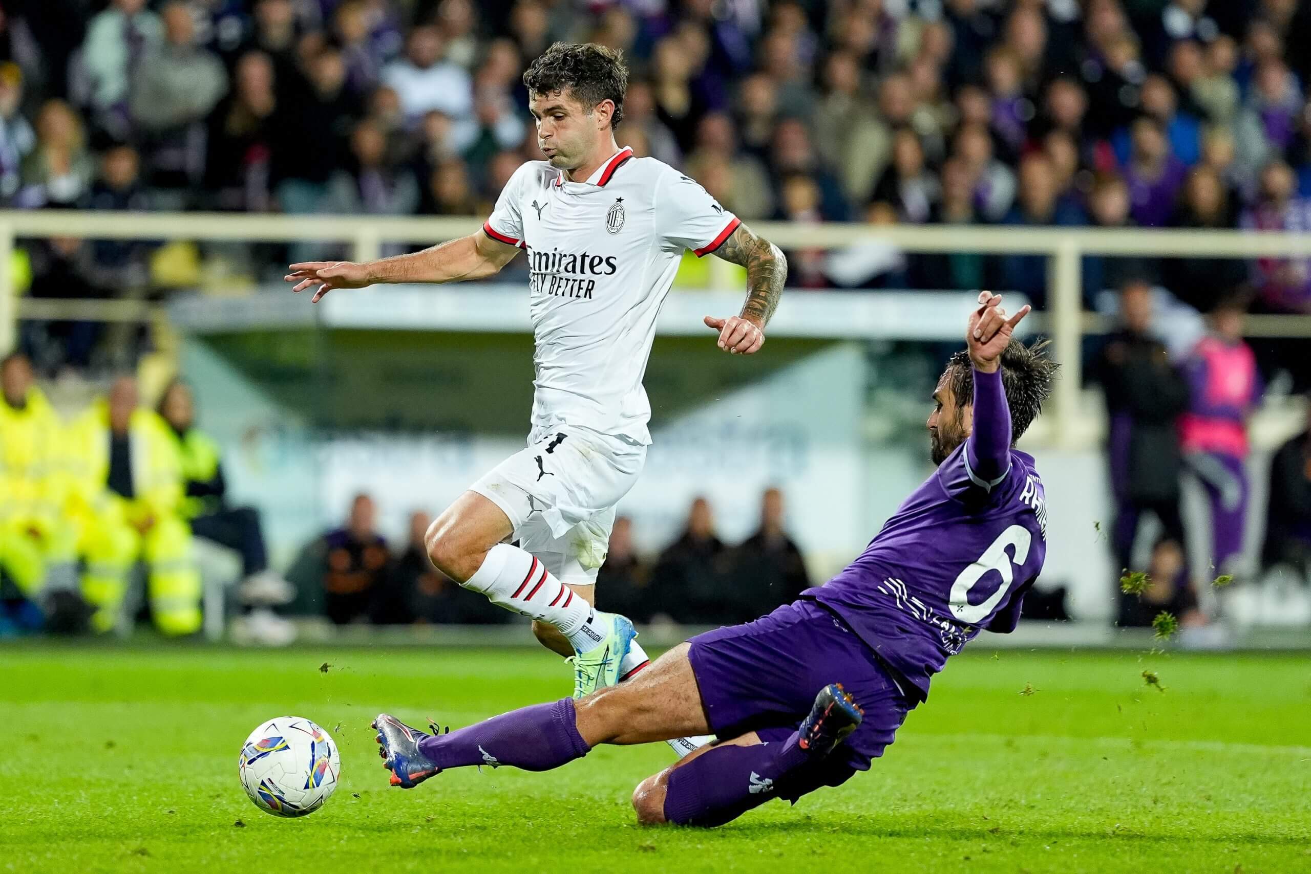 Christian Pulisic avec l'AC Milan