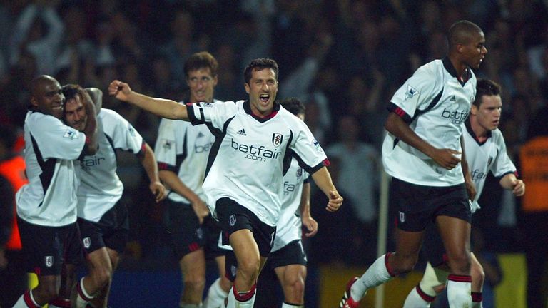 Fulham celebrating their win against Tottenham