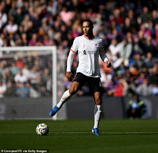 Virgil van Dijk dans le match