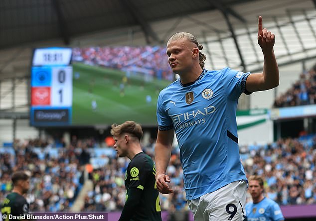 Erling Haaland, meilleur buteur de Manchester City