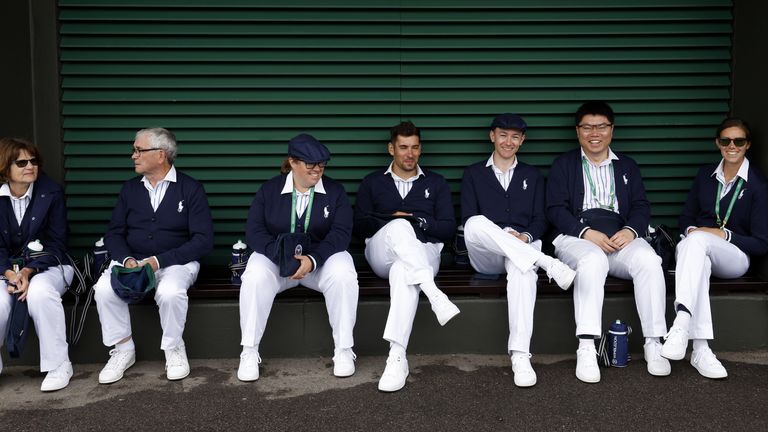 Juge de ligne à Wimbledon