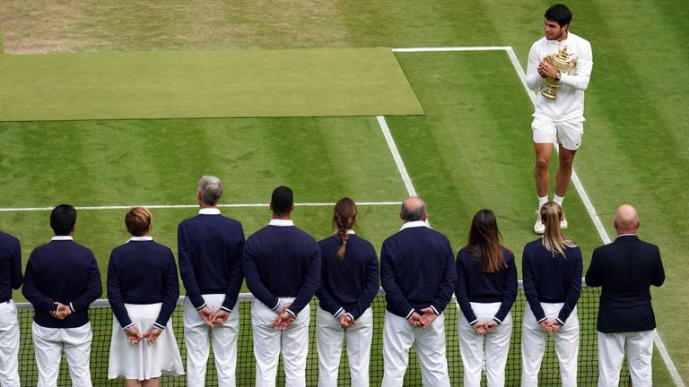 Carlos Alcaraz à Wimbledon