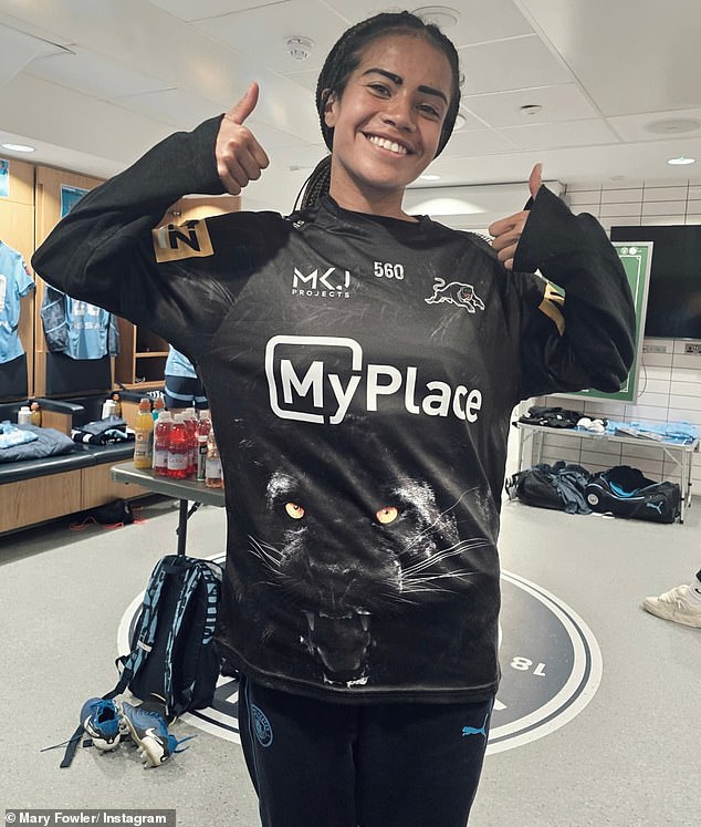 Mary Fowler porte le maillot de Nathan Cleary