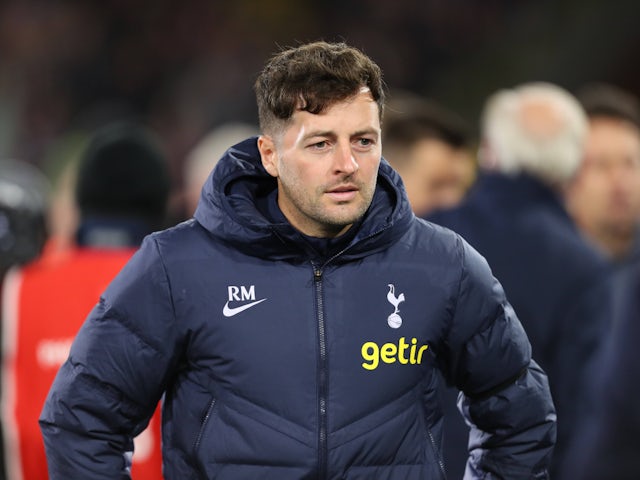 Ryan Mason, entraîneur adjoint de Tottenham Hotspur, lors d'un match