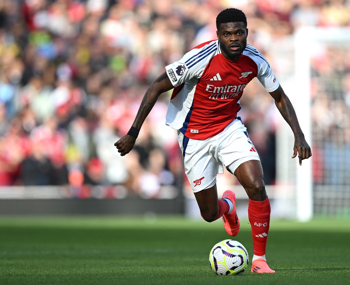 Thomas Partey en action avec Arsenal