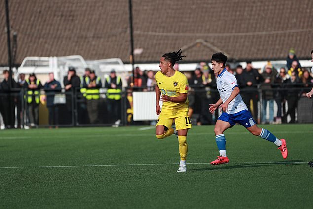 Harborough Town overcame Bury in FA Cup fourth round qualifying on Saturday