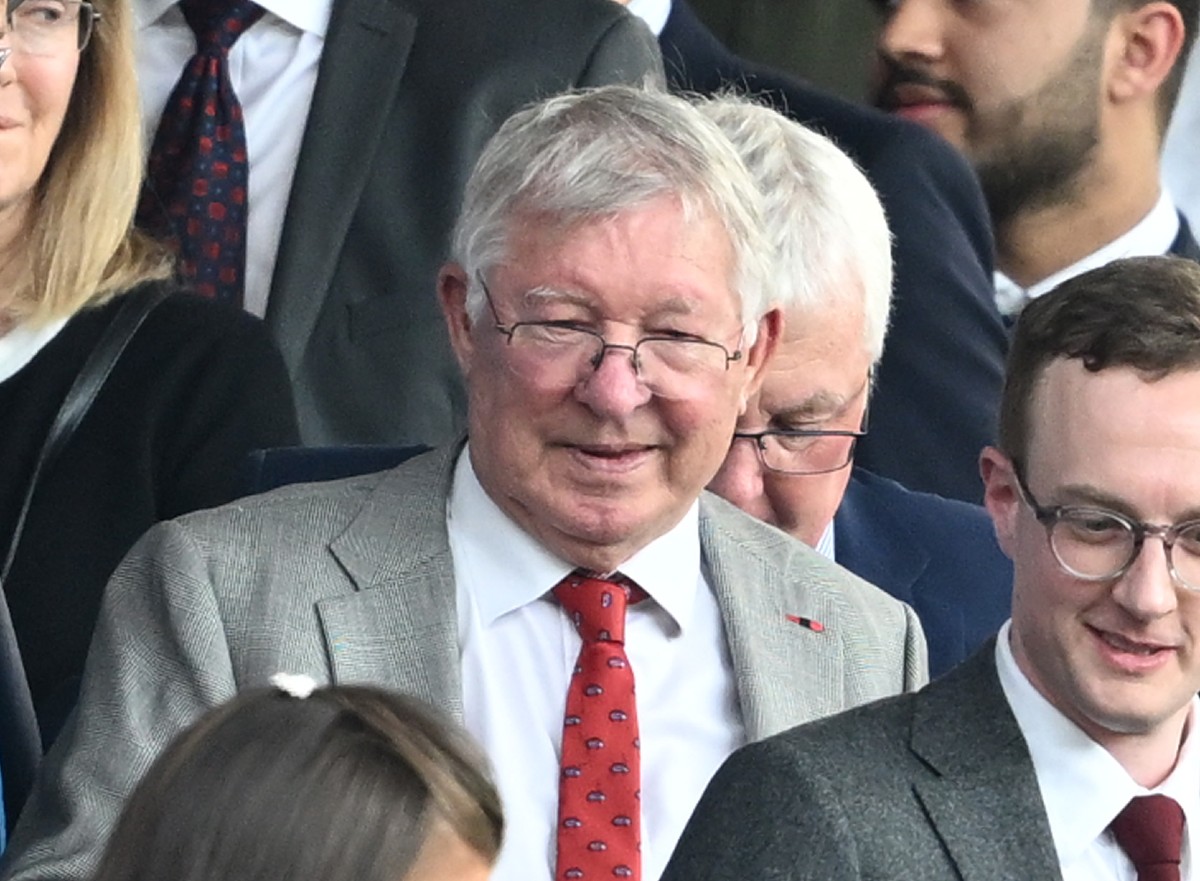 Sir Alex Ferguson lors d'un match de Manchester United