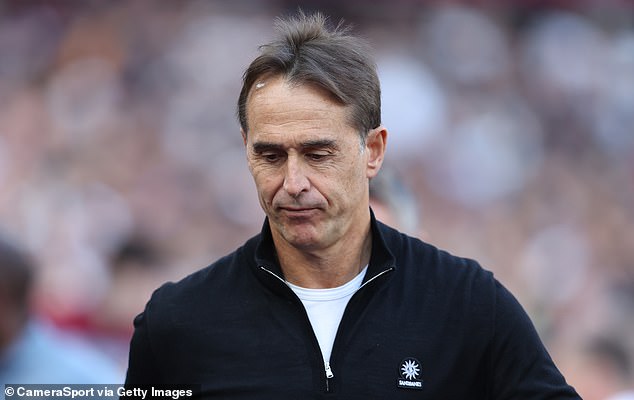 Julen Lopetegui, entraîneur de West Ham