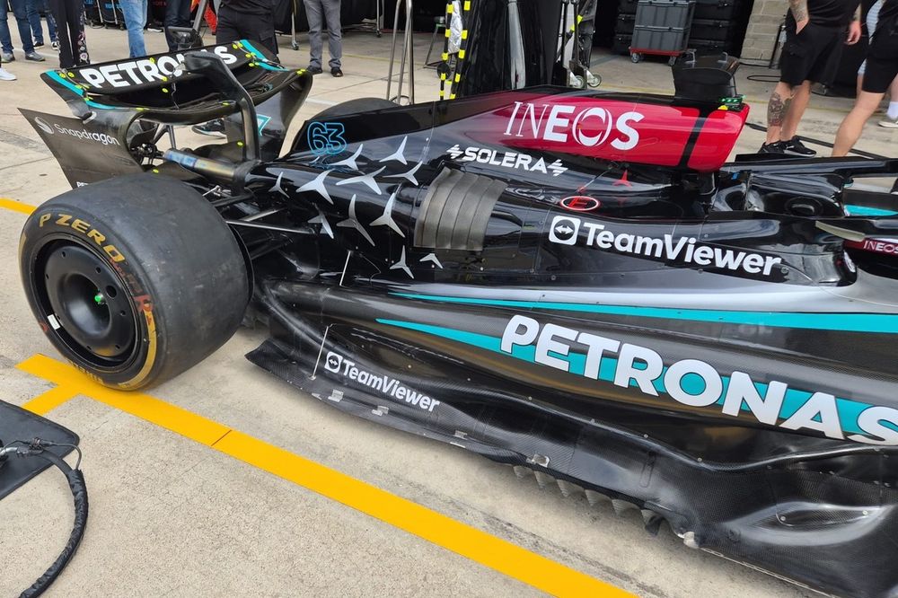 Détail de la Mercedes F1 W15