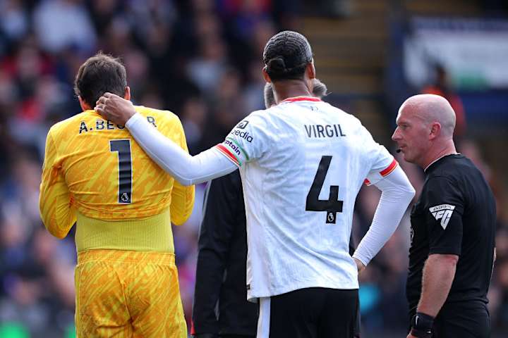 Alisson Becker et Virgil Van Dijk