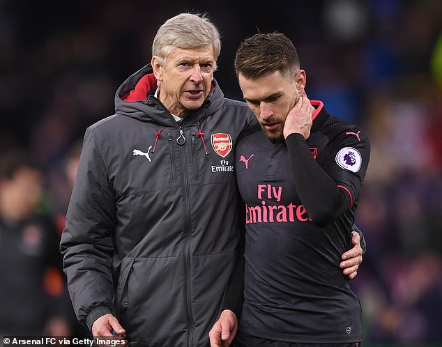 Ramsey a fait plus de 300 apparitions à Arsenal sous la direction d'Arsène Wenger