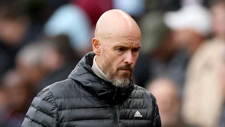 Erik ten Hag lors du match nul de Manchester United contre Aston Villa