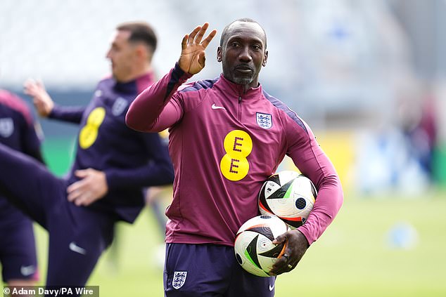 Jimmy Floyd Hasselbaink avec l'équipe d'Angleterre