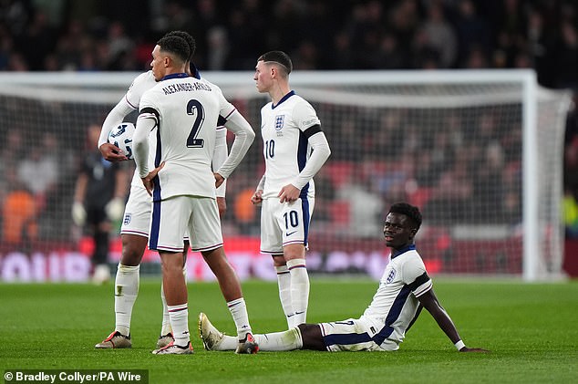 L'état de Bukayo Saka est également préoccupant après une blessure à la cuisse pendant ses matchs avec l'Angleterre