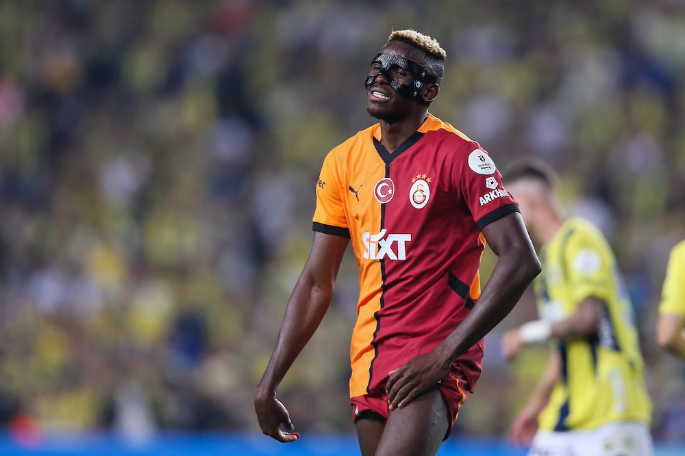 Victor Osimhen en action pour Galatasaray.