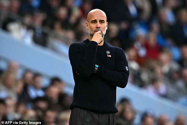 Pep Guardiola lors du match contre Southampton