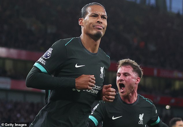 Virgil van Dijk égalise pour Liverpool