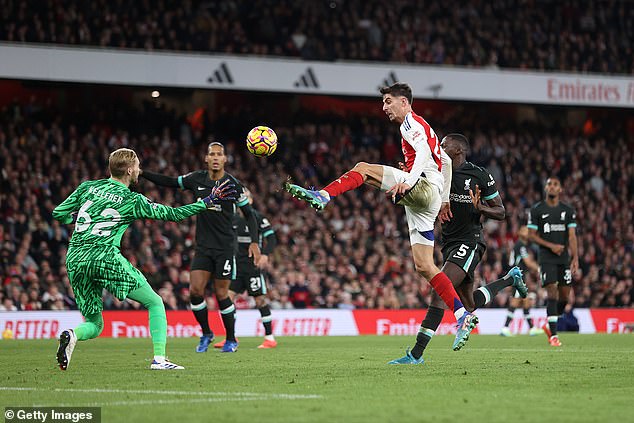 Kai Havertz réussit une passe décisive avant que Gabriel Jesus ne marque.