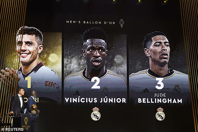 Vinicius Junior termine deuxième au Ballon d'Or