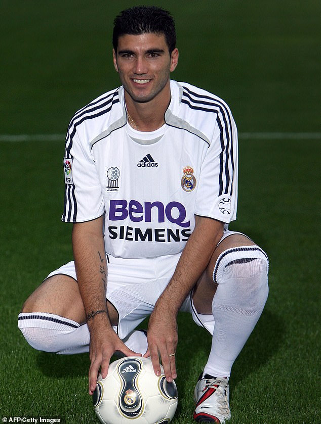 Jose Antonio Reyes avec l'équipe du Real Madrid