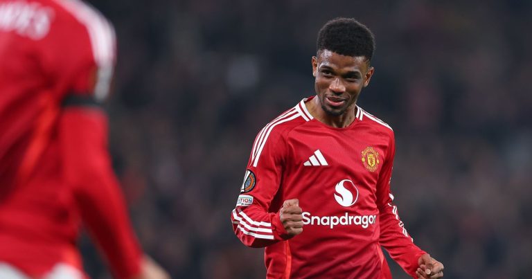 Amad Diallo brille pour Manchester United en Europa League