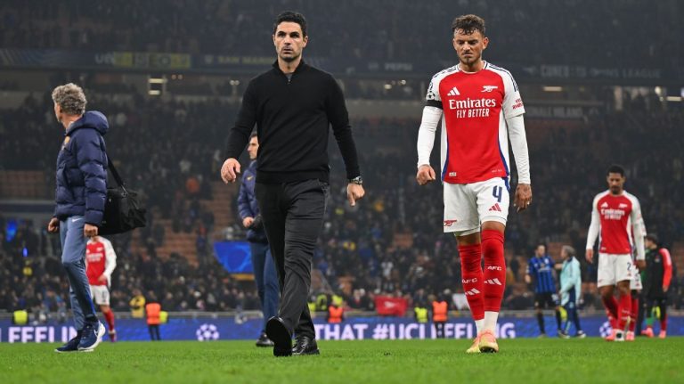 Arsenal en difficulté après la défaite contre l'Inter Milan