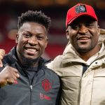 Francis Ngannou et Andre Onana au match de Manchester United