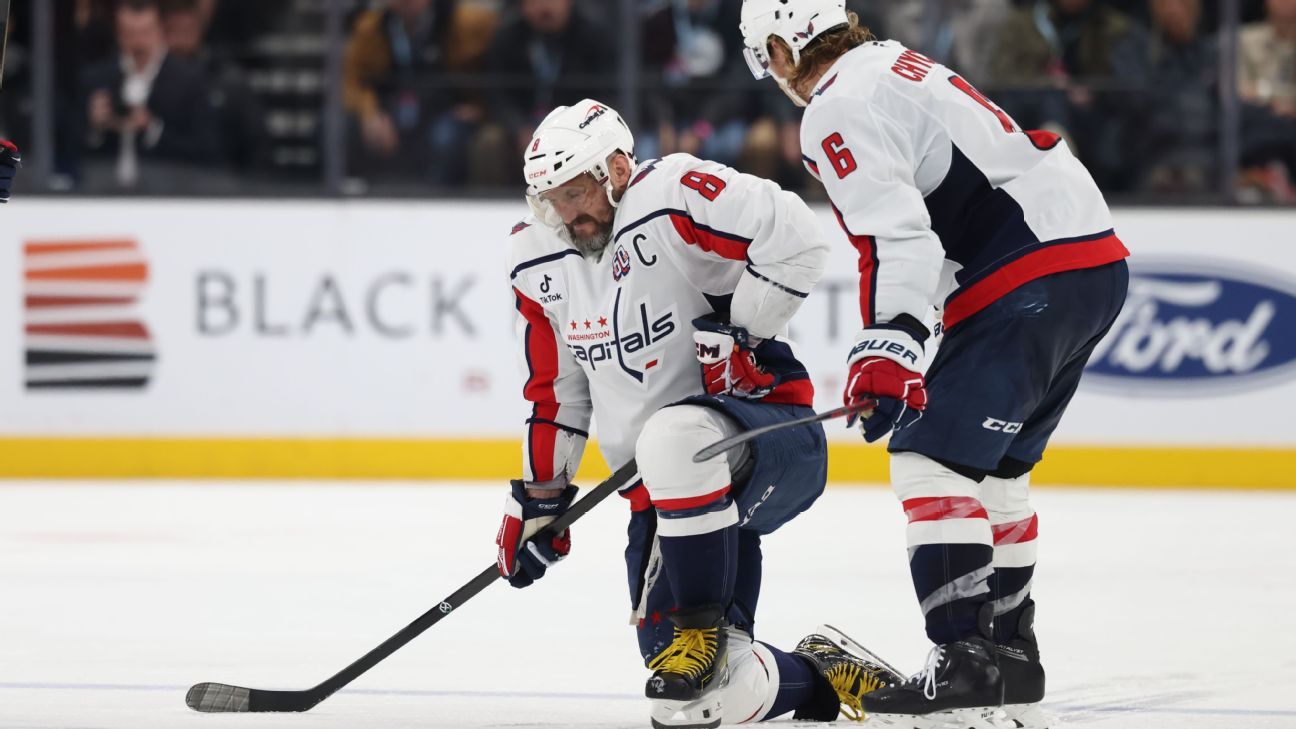 Ovechkin brille à nouveau mais sort blessé lors de la victoire des Capitals