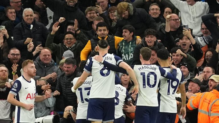 Tottenham écrase Man City 4-0 : Maddison brille avec deux buts