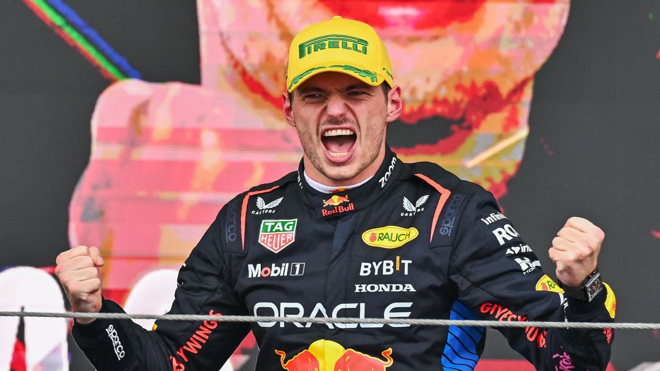 Verstappen brille au Brésil et se rapproche d'un quatrième titre