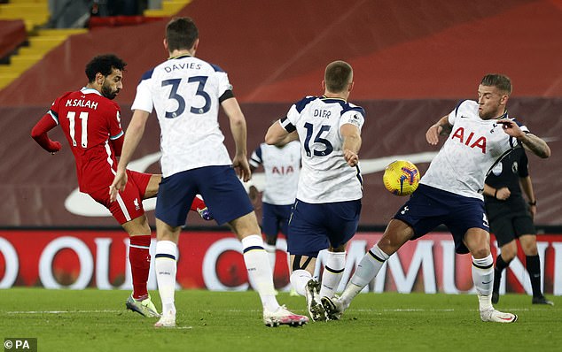 Salah après un match contre Tottenham