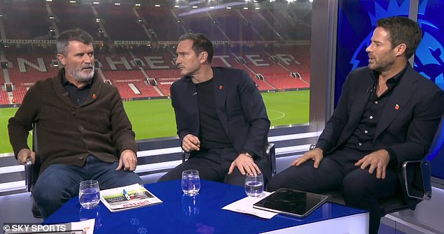 Les experts de Sky Sports partageant leurs opinions sur le tacle