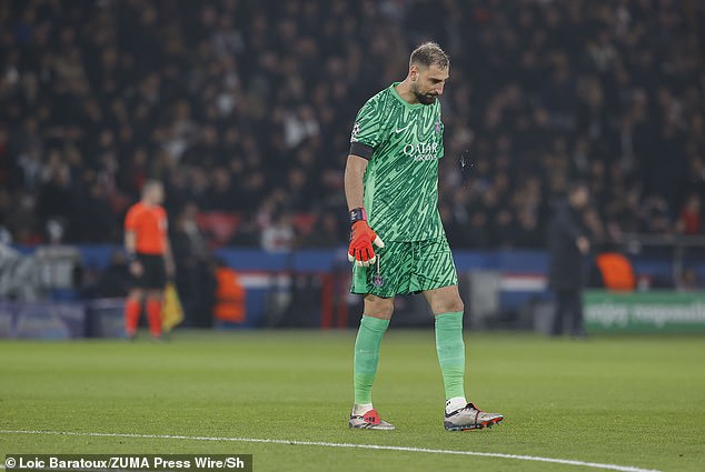 Donnarumma lors du match contre l'Atletico Madrid