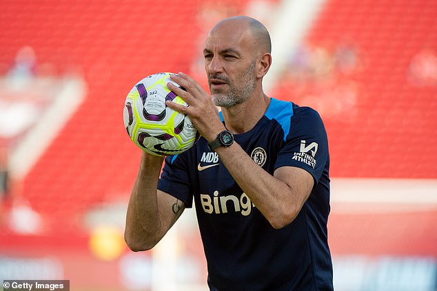 Coach Michele De Bernardin does not only train goalkeepers but outfield players too