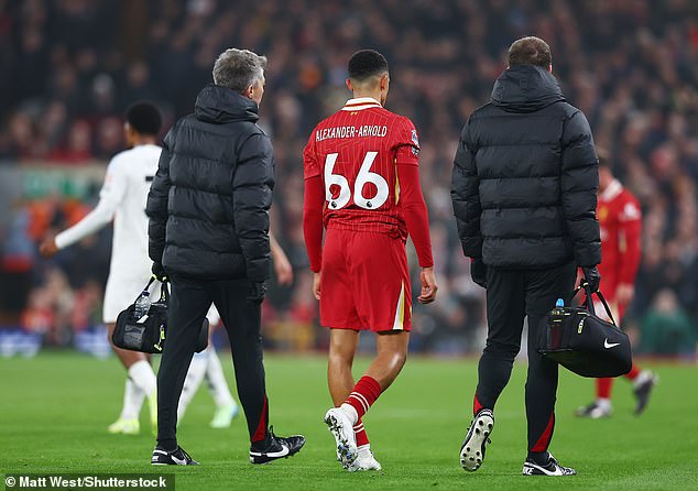 Alexander-Arnold remplacé après 25 minutes