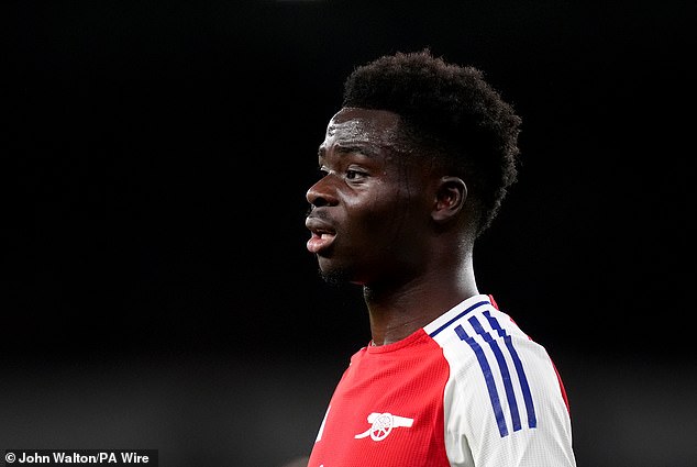 Bukayo Saka, ailier d'Arsenal