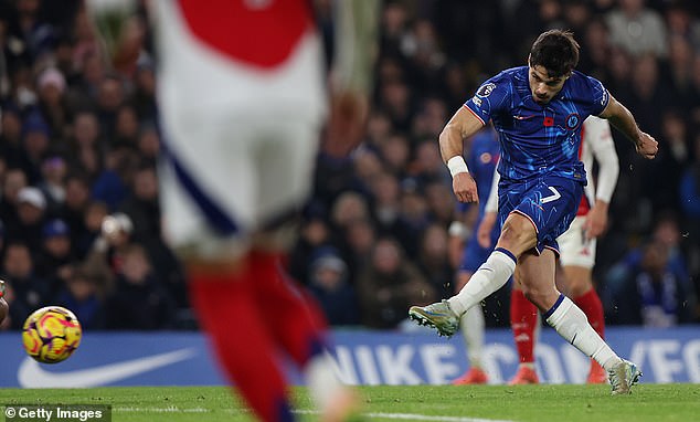 Pedro Neto a égalisé pour Chelsea avec une superbe frappe