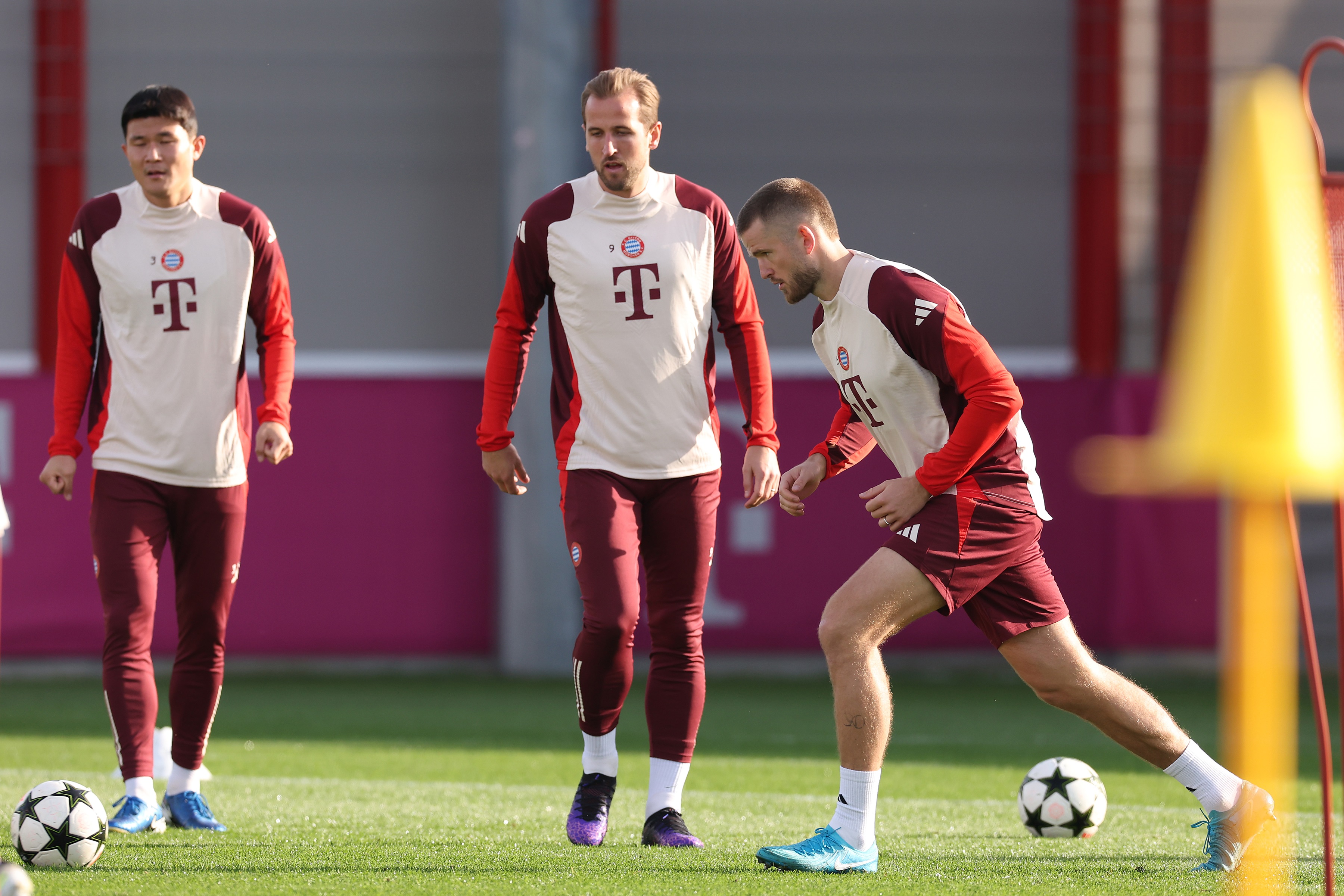 Eric Dier à l'entraînement avec le Bayern Munich.