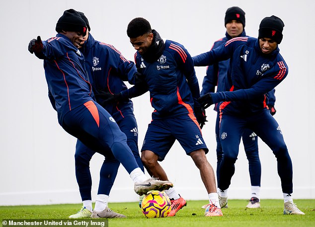 Marcus Rashford était parmi les joueurs présents lors de la séance d'entraînement