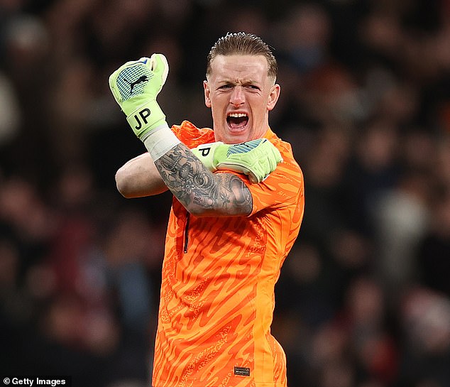 Jordan Pickford lors de sa performance solide contre l'Irlande