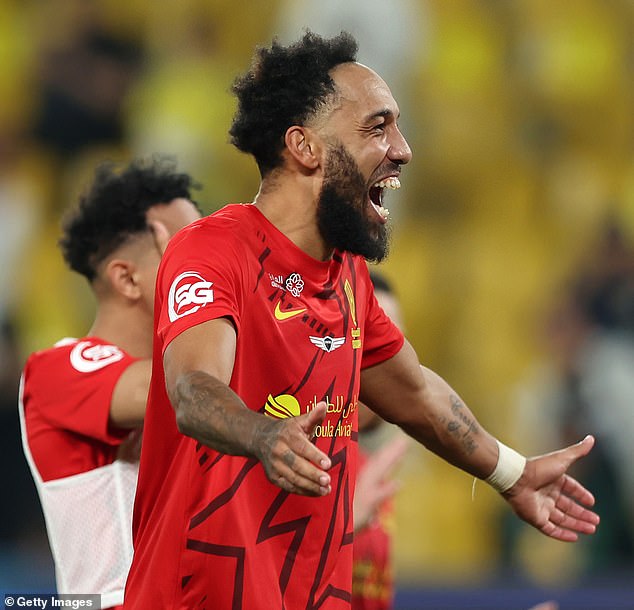 Pierre-Emerick Aubameyang a inscrit le but vainqueur pour Al-Qadsiah