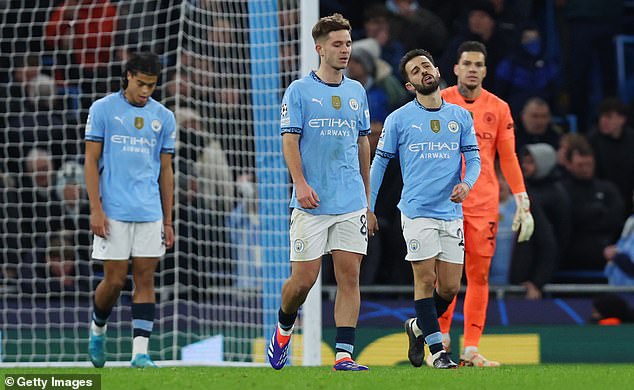 Manchester City en difficulté après leur dernier effondrement en Ligue des Champions