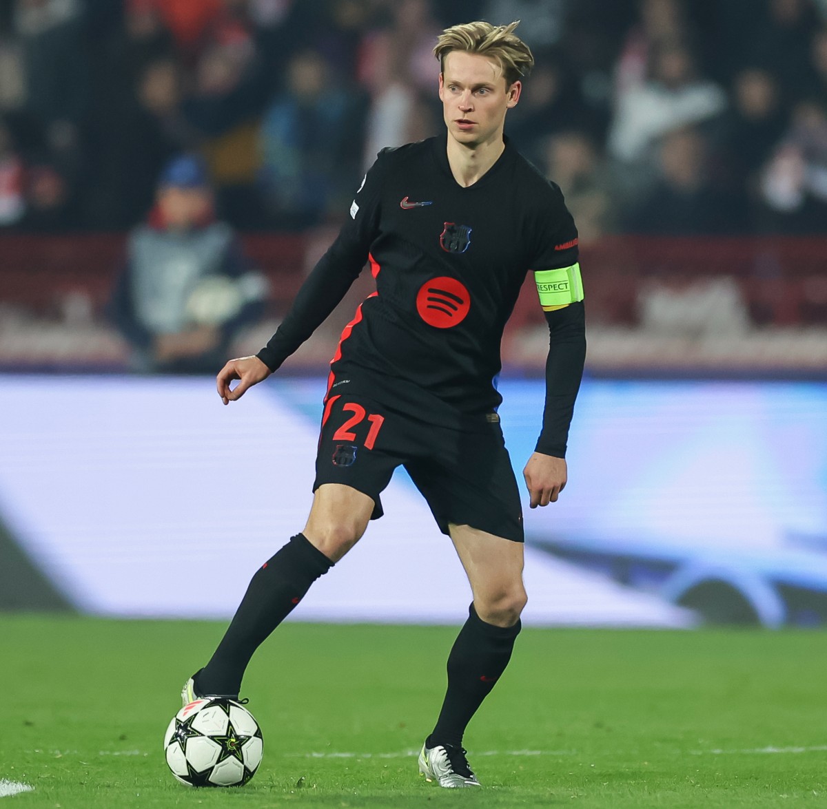 Frenkie de Jong en action