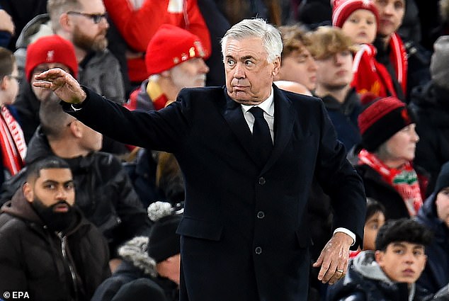 Ancelotti et son équipe en difficulté actuellement en Liga