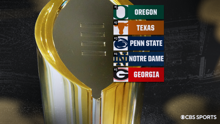 Classement du College Football Playoff : Oregon en tête, Georgia dans le top 5