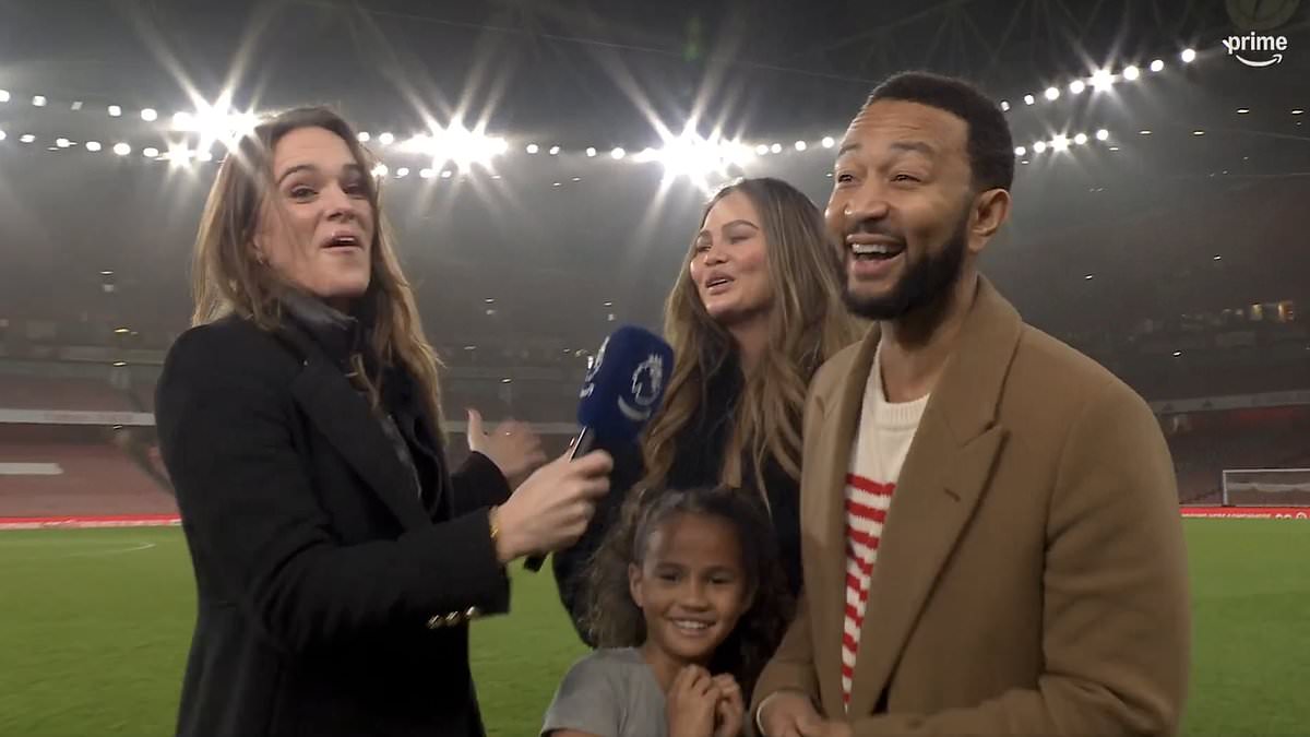 John Legend et Chrissy Teigen montrent leur méconnaissance du foot