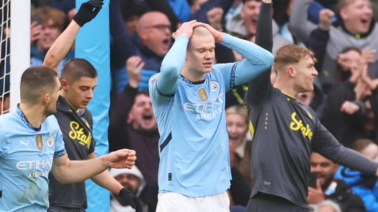 Man City et Everton font match nul - Haaland rate un penalty