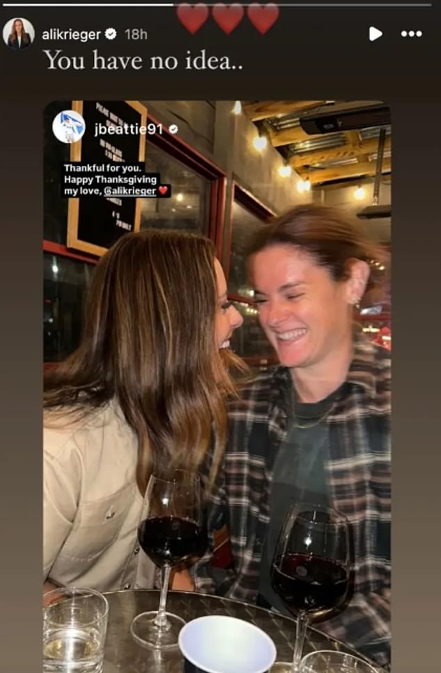 Ali Krieger et Jen Beattie