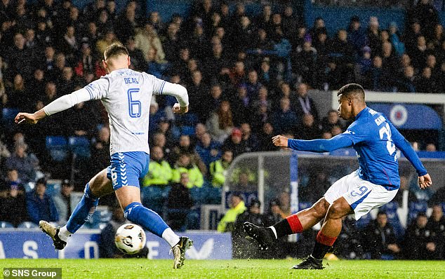 Hamza Igamane scores Rangers' third in their destruction of Kilmarnock